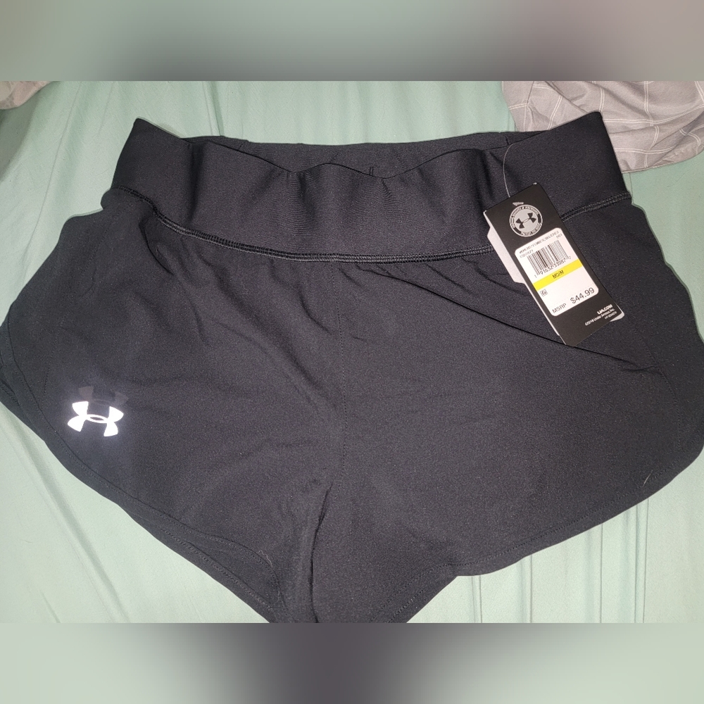 Under Armour Black Athletic Running Shorts, no tag